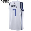 NBA Børn Trøje Dallas Mavericks Dwight Powell 7 2022-23 Nike Association Edition Hvid Swingman